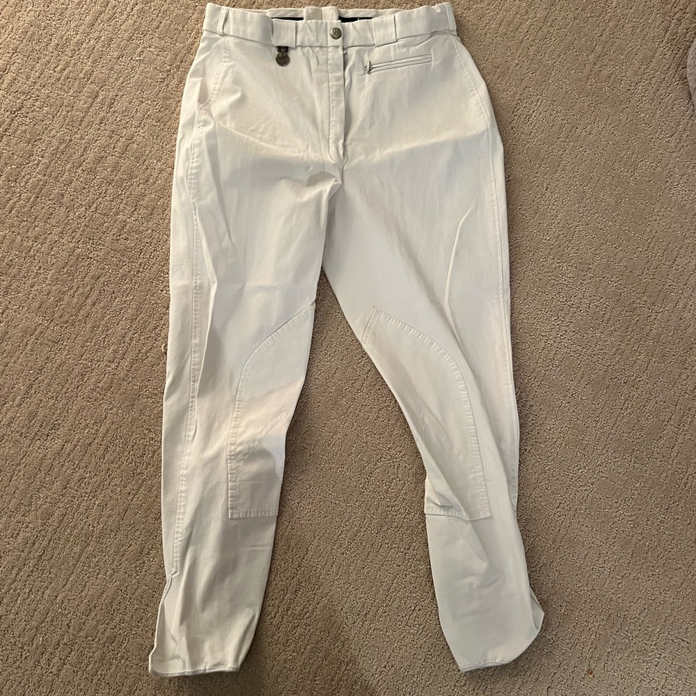 Piker white women’s riding breeches